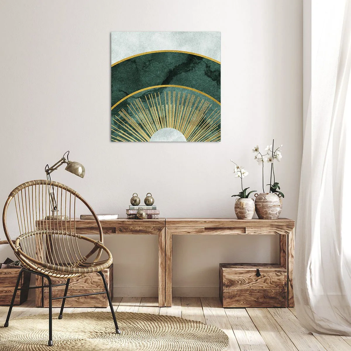 Bild auf Leinwand - Leinwandbild - Anderes Sonnensystem - 70x70 cm