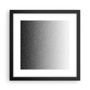 Poster in einem schwarzem Rahmen - Dem Licht entgegen - 30x30 cm