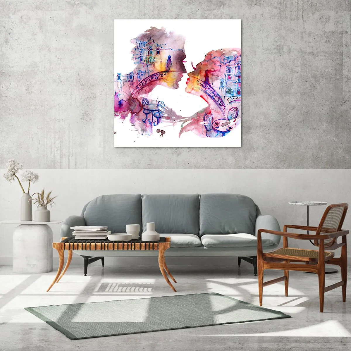 Glasbild - Bild auf glas - Die geheime Seufzerbrücke - 60x60 cm