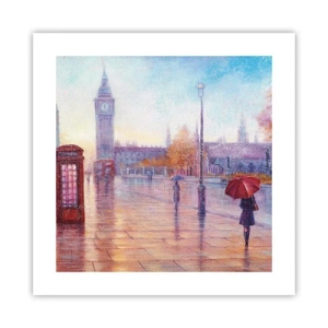Poster - Londoner Herbsttag - 40x40 cm