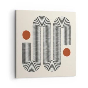 Bild auf Leinwand - Leinwandbild - Vom Anfang bis zum Ende - 60x60 cm