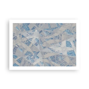 Poster - In einem blaugrauen Labyrinth - 70x50 cm