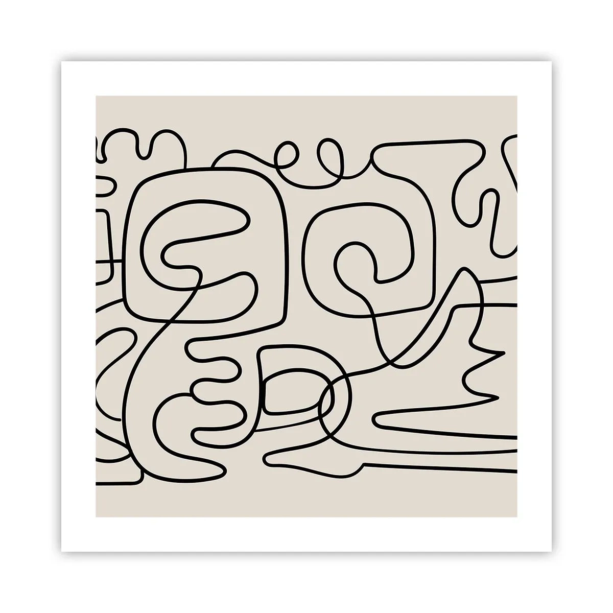 Poster - Folge der Spur - 50x50 cm