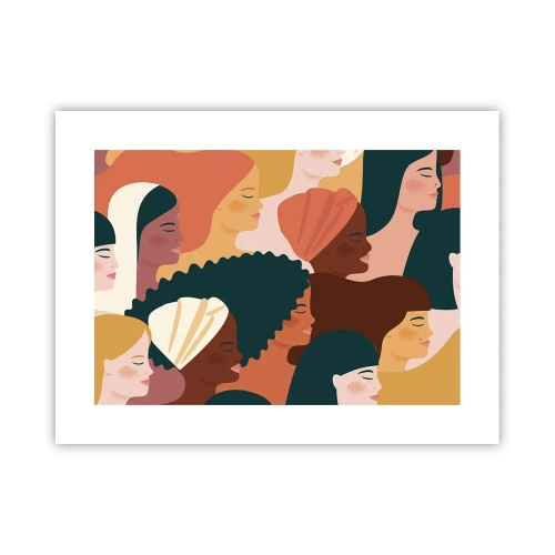 Poster - Nur Weiblichkeit - 40x30 cm