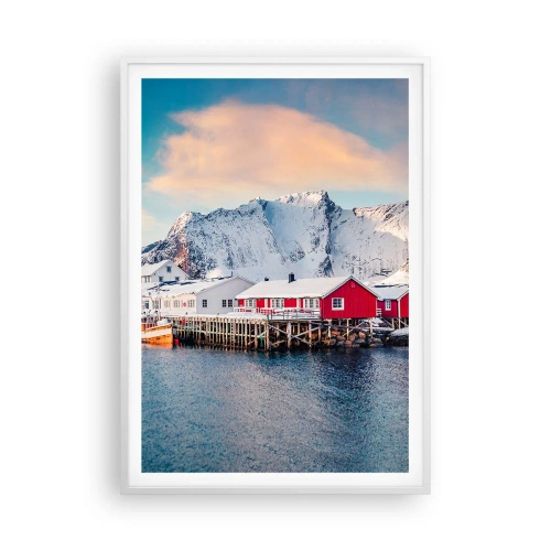 Poster in einem weißen Rahmen - Nördlicher Rückzug - 70x100 cm
