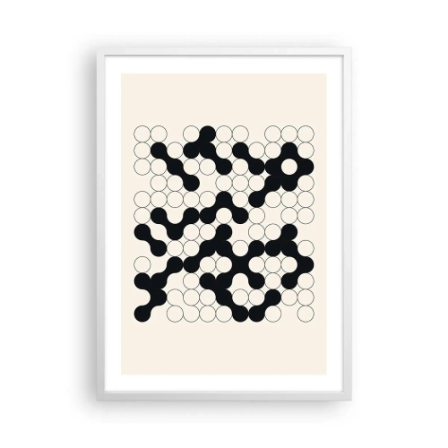 Poster in einem weißen Rahmen - Chinesisches Spiel – Variation - 50x70 cm