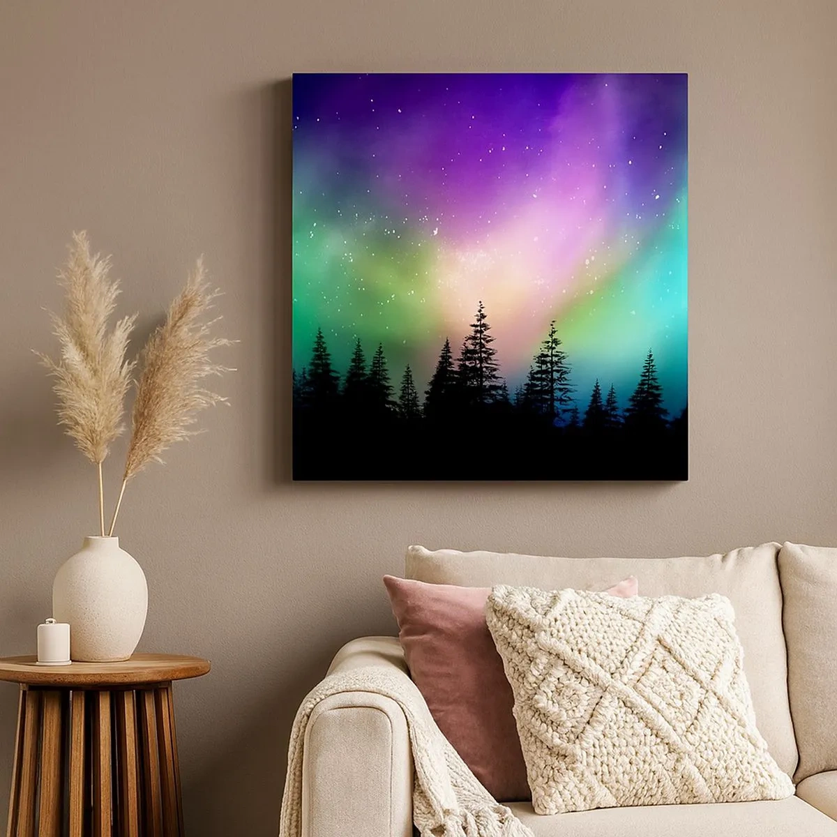 Bild auf Leinwand - Leinwandbild - weiße Magie - 30x30 cm