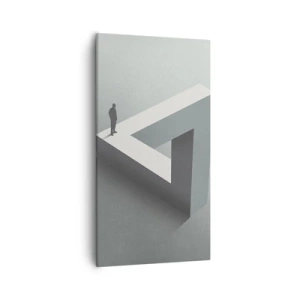 Bild auf Leinwand - Leinwandbild - Es ist also doch möglich - 55x100 cm