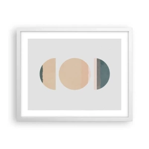 Poster in einem weißen Rahmen - Ein Rad hinter dem anderen… - 50x40 cm