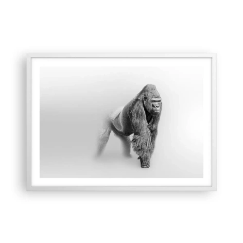 Poster in einem weißen Rahmen - Zuversichtlich in seiner Stärke - 70x50 cm