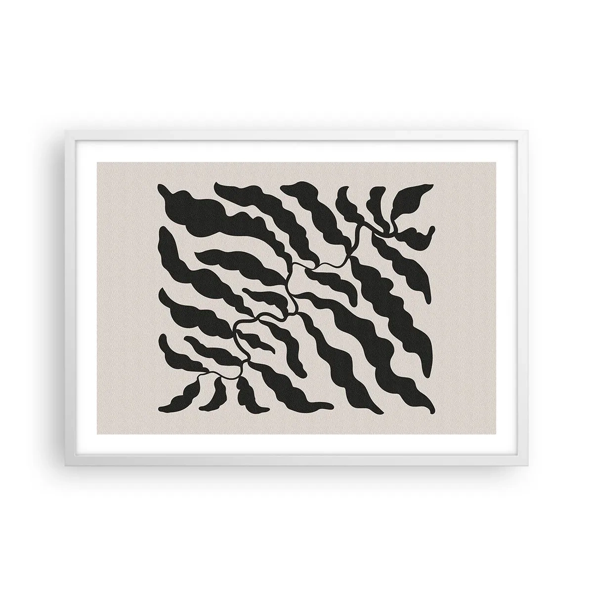 Poster in einem weißen Rahmen - Natur des Quadrats - 70x50 cm