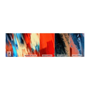 Fototapeten Muster Selbstklebend Deluxe Sticker - Eine Kaskade von Farben - Abstraktion, Stück, Modernes Muster - 100x30 cm