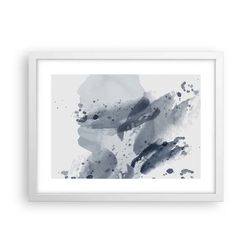 Poster in einem weißen Rahmen - Eine Studie über die Natur des Wassers - 40x30 cm