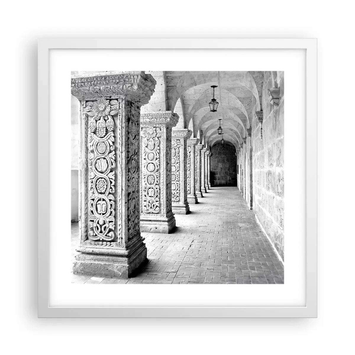 Poster in einem weißen Rahmen - Und wo geht’s hin...? - 40x40 cm