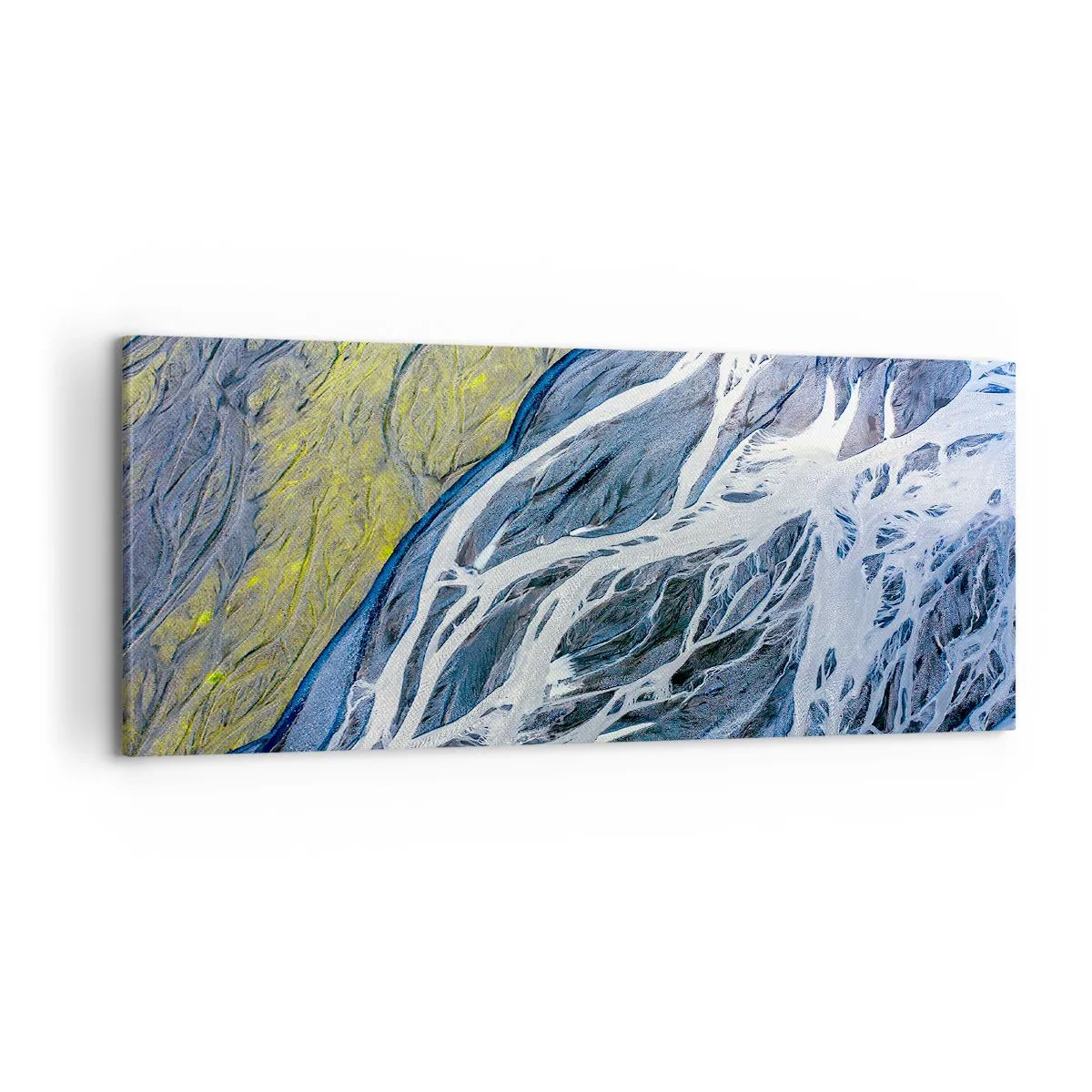Bild auf Leinwand - Leinwandbild - Felsmalereien der Natur - 100x40 cm