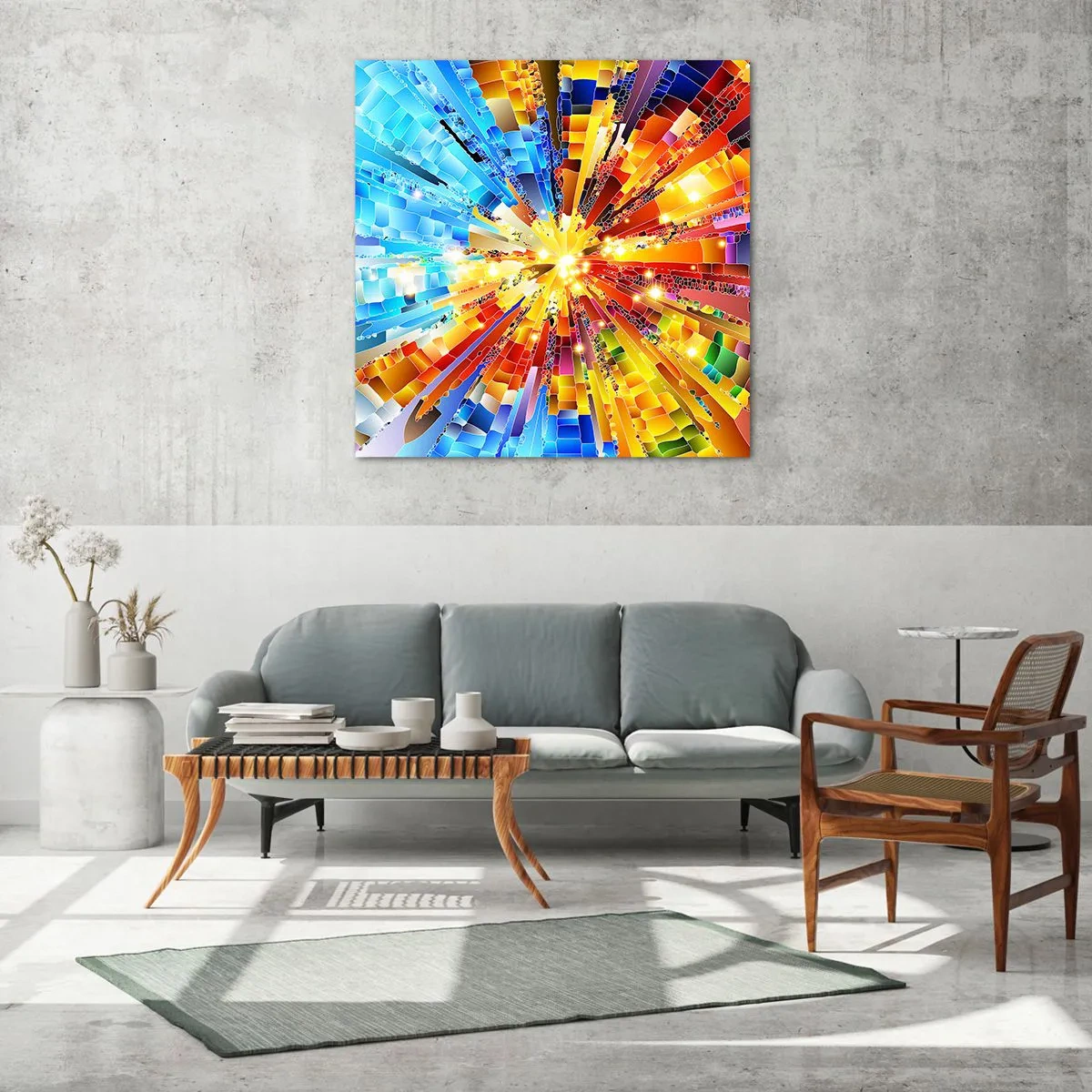 Glasbild - Bild auf glas - In Medienauflösung - 40x40 cm