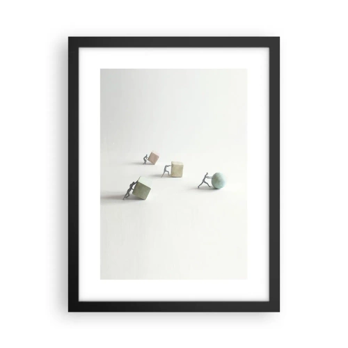 Poster in einem schwarzem Rahmen - Pures Leben - 30x40 cm