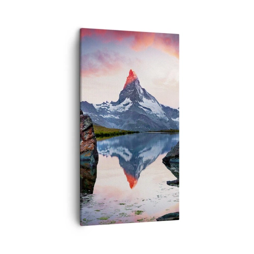 Bild auf Leinwand - Leinwandbild - Das Herz der Berge ist heiß - 45x80 cm