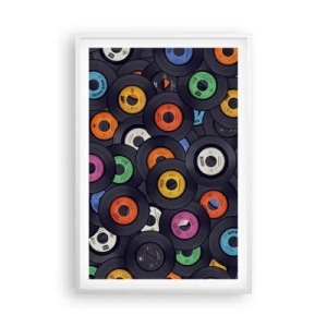 Poster in einem weißen Rahmen - Farben der Klassiker - 61x91 cm