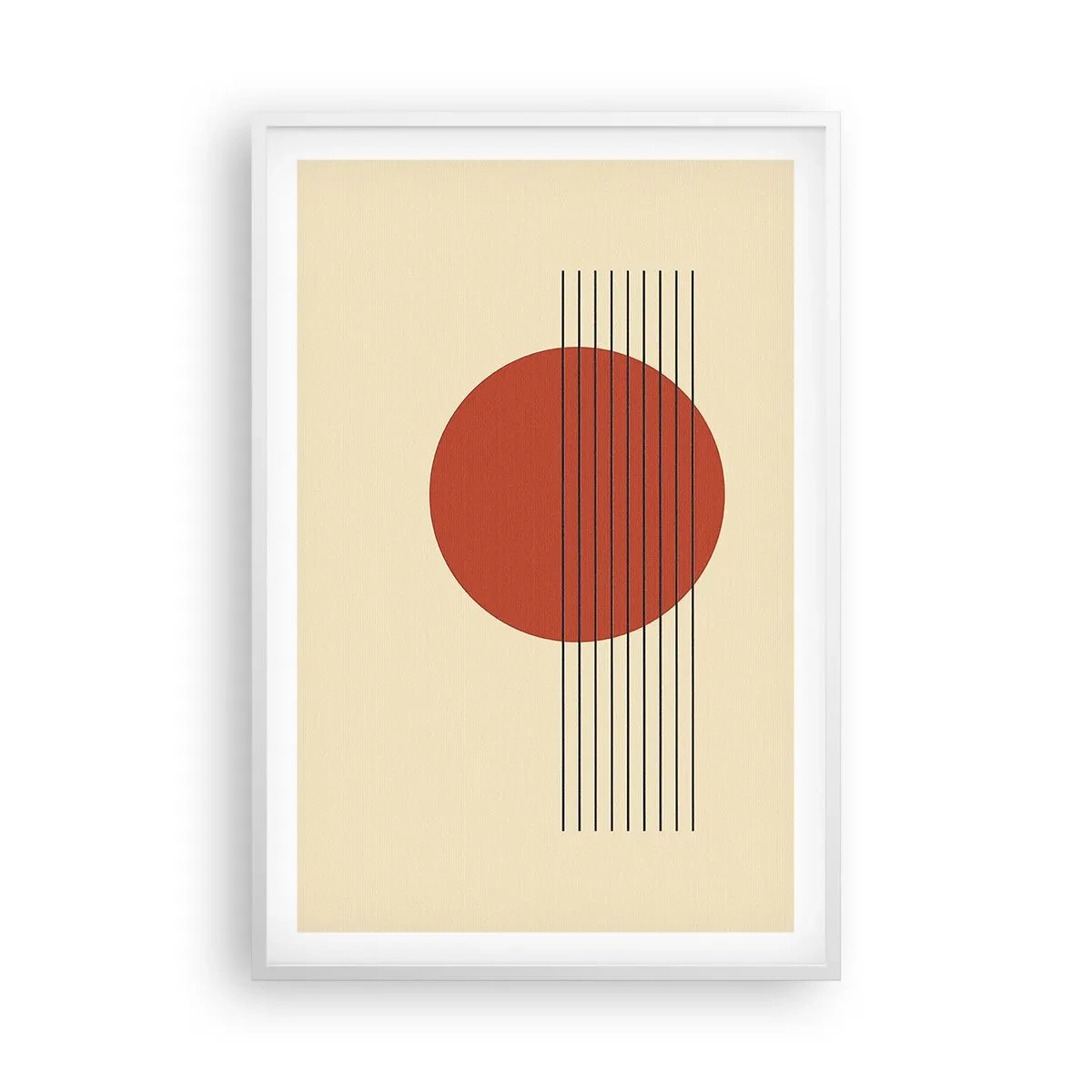 Poster in einem weißen Rahmen - Immer wieder und weiter - 61x91 cm