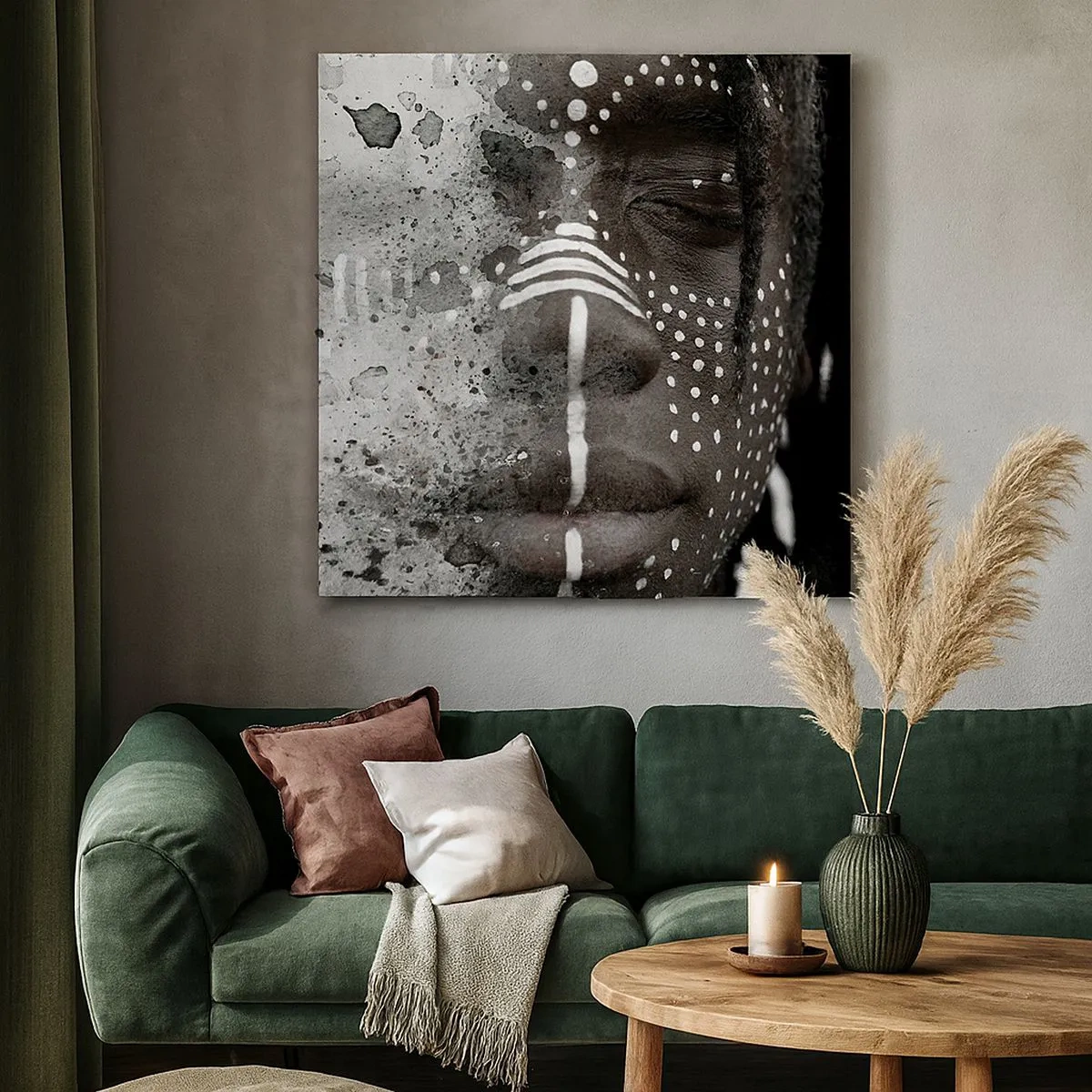 Bild auf Leinwand - Leinwandbild - Entdecke den Urgeist - 30x30 cm