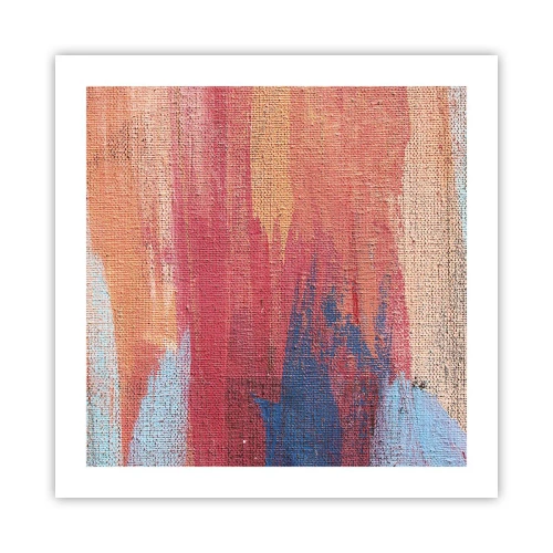 Poster - Renne den Regenbogen hinunter - 50x50 cm