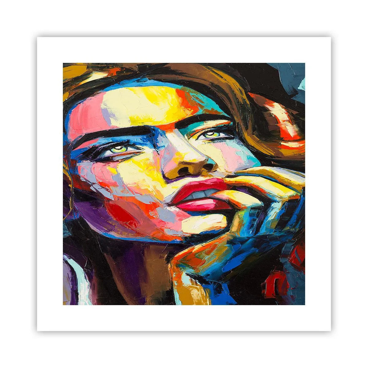 Poster - Träume fliegen am Himmel wie Vögel - 40x40 cm