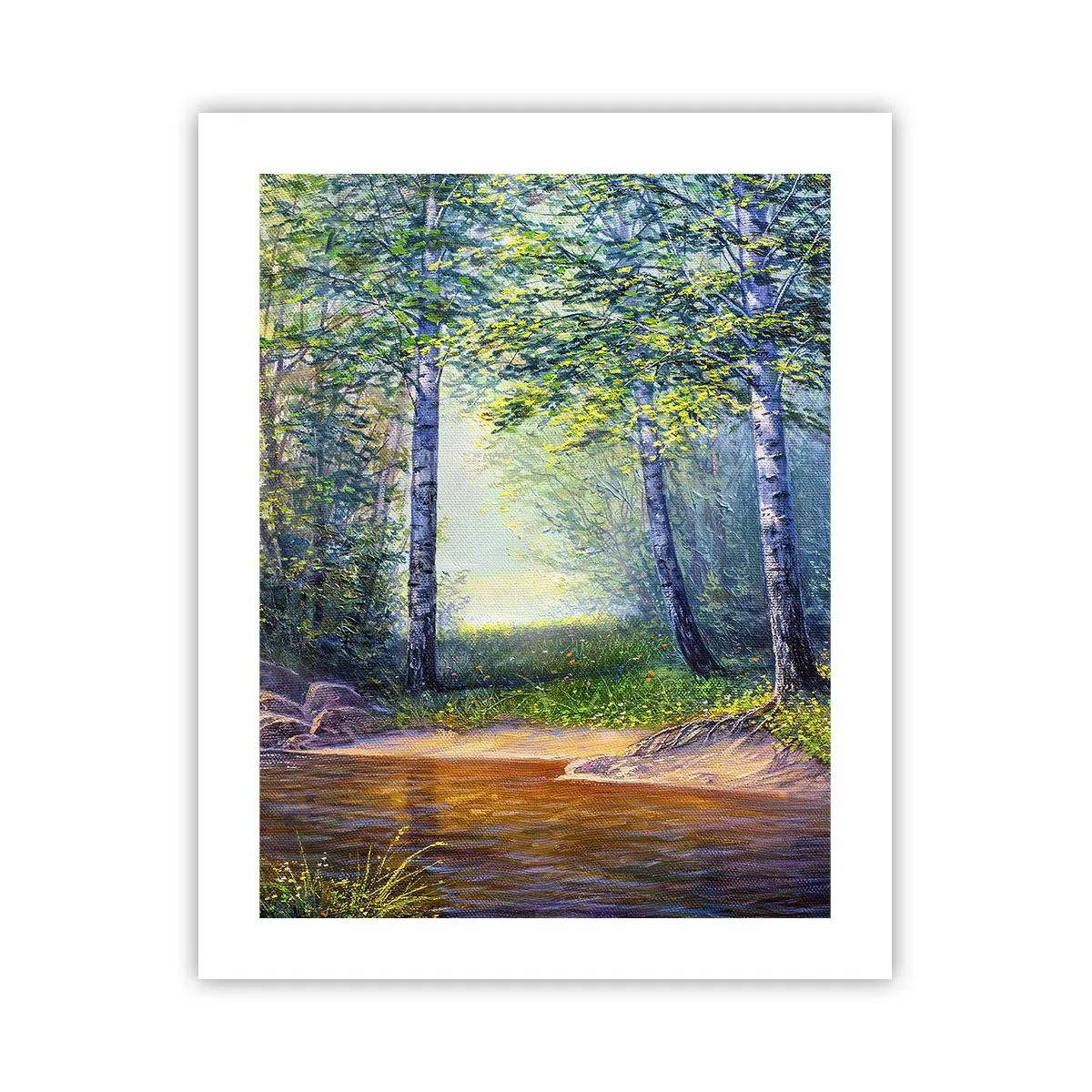 Poster - Idyllische Landschaft - 40x50 cm