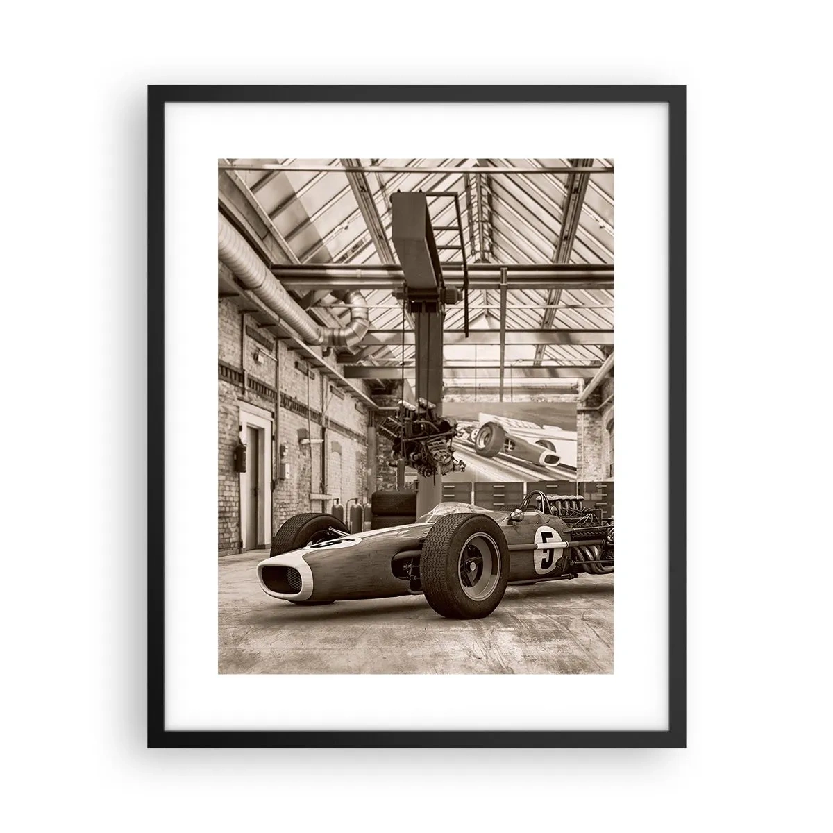 Poster in einem schwarzem Rahmen - Die Siegerruhe - 40x50 cm