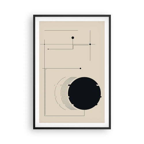 Poster in einem schwarzem Rahmen - Flexible und dynamische Komposition - 61x91 cm