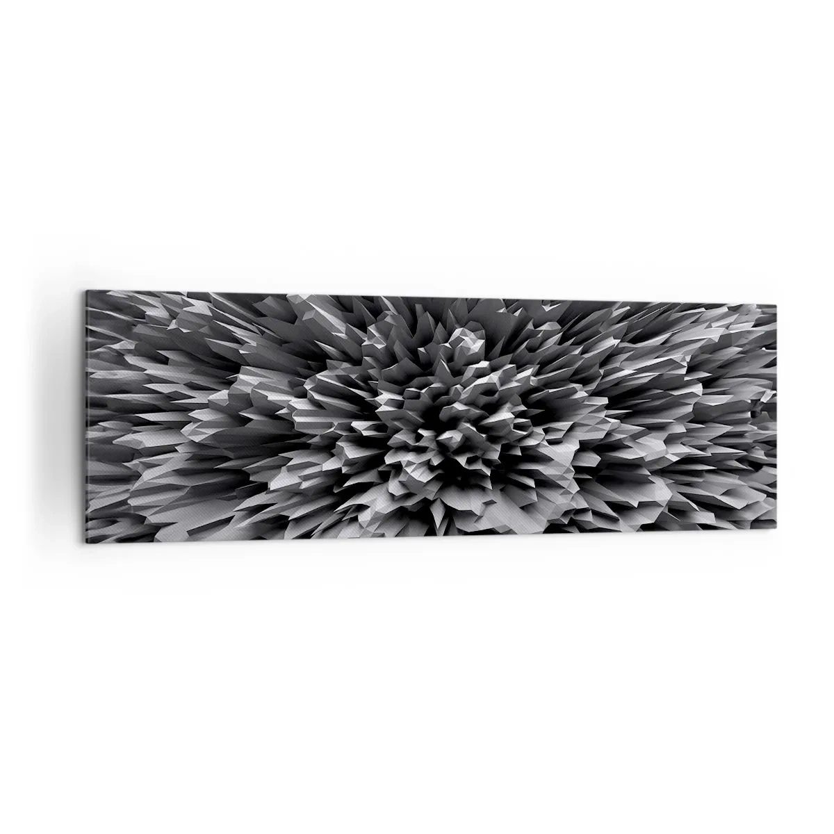Bild auf Leinwand - Leinwandbild - Abstrakte Struktur in Grautönen - 160x50cm - Härter kann es nicht werden - Moderne Wanddekoration für Wohnzimmer und Schlafzimmer ARTTOR