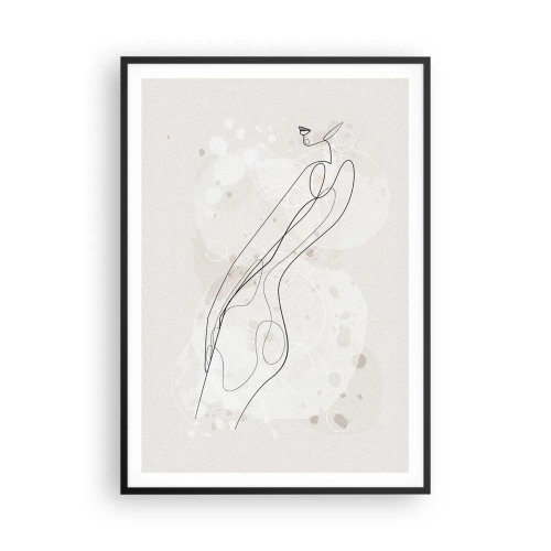 Poster in einem schwarzem Rahmen - Der Blick schweift - 70x100 cm