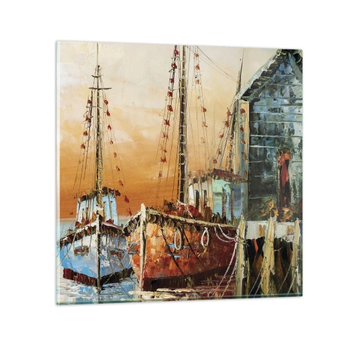 Glasbild - Bild auf glas - Friedliche Rückkehr - 40x40 cm