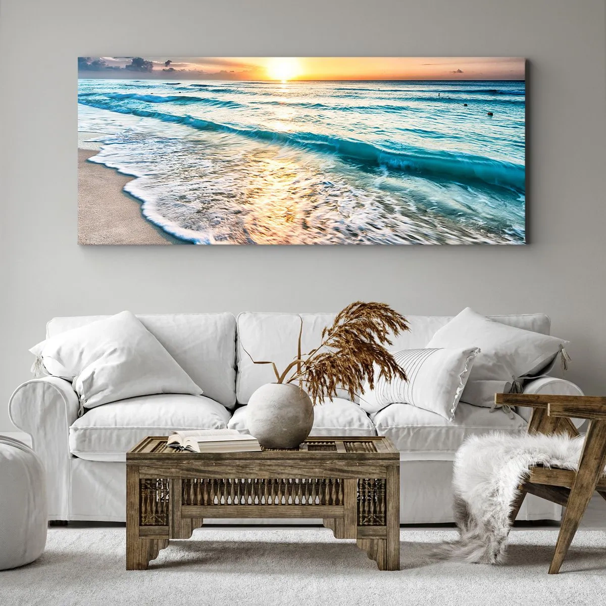 Bild auf Leinwand - Leinwandbild - Ein Blick lohnt sich - 100x40 cm