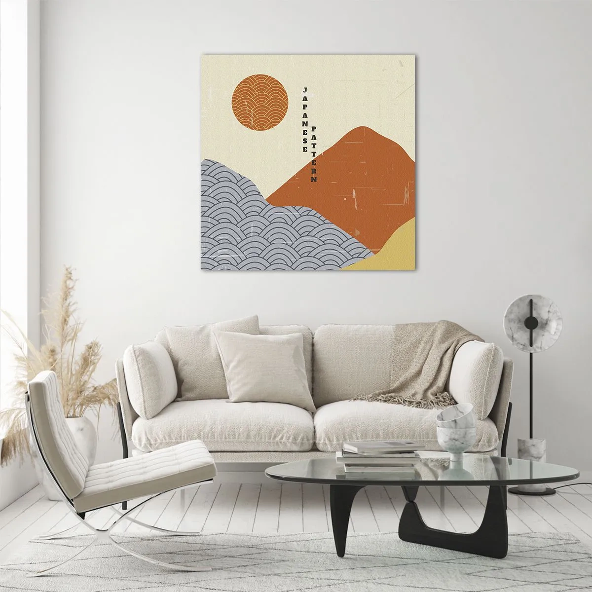 Glasbild - Bild auf glas - Im japanischen Geist - 70x70 cm