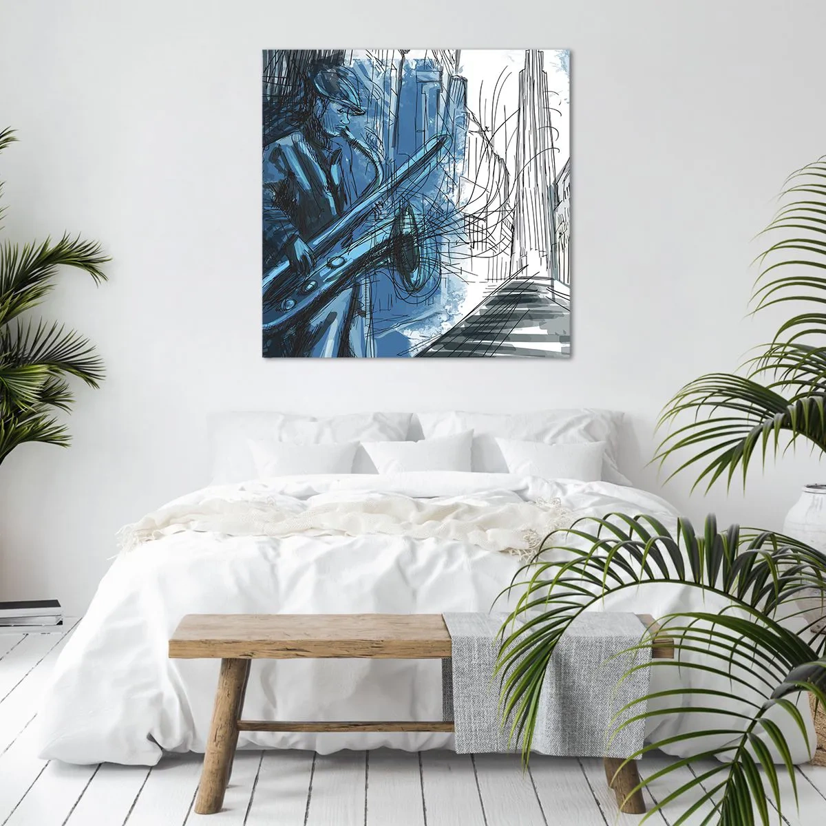 Bild auf Leinwand - Leinwandbild - Urbane Rhapsodie - 50x50 cm