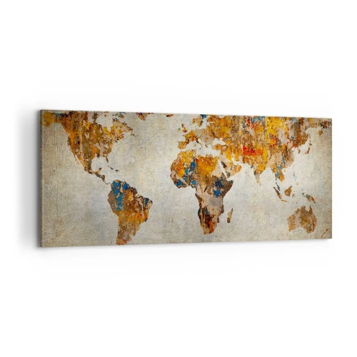 Bild auf Leinwand - Leinwandbild - Eine wirklich große Welt - 100x40 cm