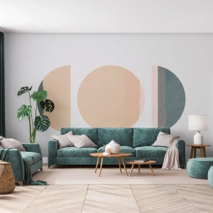 Fototapete Premium Canvas - Ein Rad hinter dem anderen… - Abstraktion, Stück, Moderne Kunst - 500x350 cm