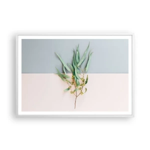 Poster in einem weißen Rahmen - Pastellige Subtilität - 100x70 cm