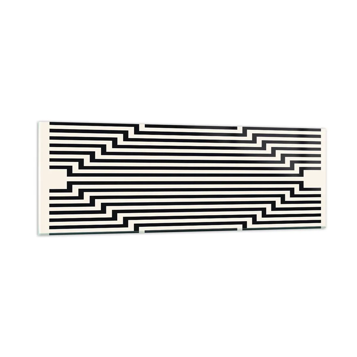 Glasbild - Bild auf glas - Geometrische Illusion - 90x30 cm