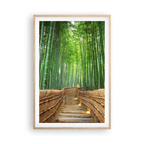 Poster in einem Rahmen aus heller Eiche - Die Essenz der asiatischen Natur - 61x91 cm