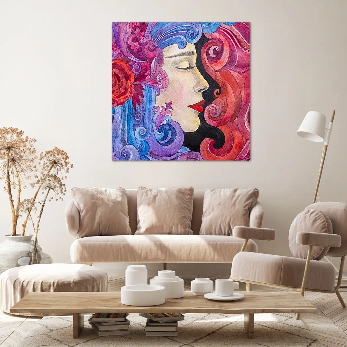 Bild auf Leinwand - Leinwandbild - Der Jugendstil lebt noch - 30x30 cm
