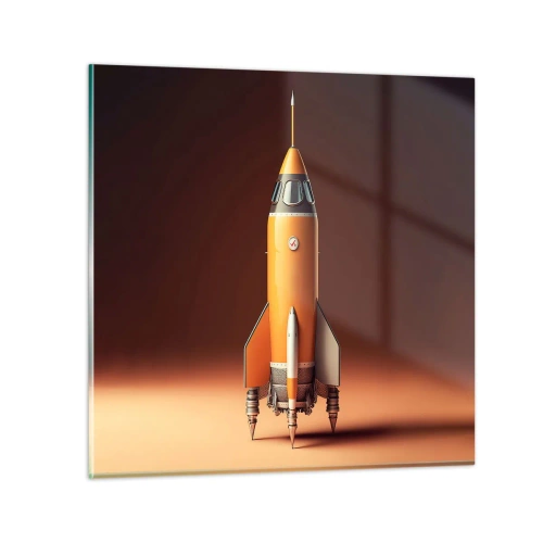 Glasbild - Bild auf glas - Es beginnt mit einem Traum - 70x70 cm