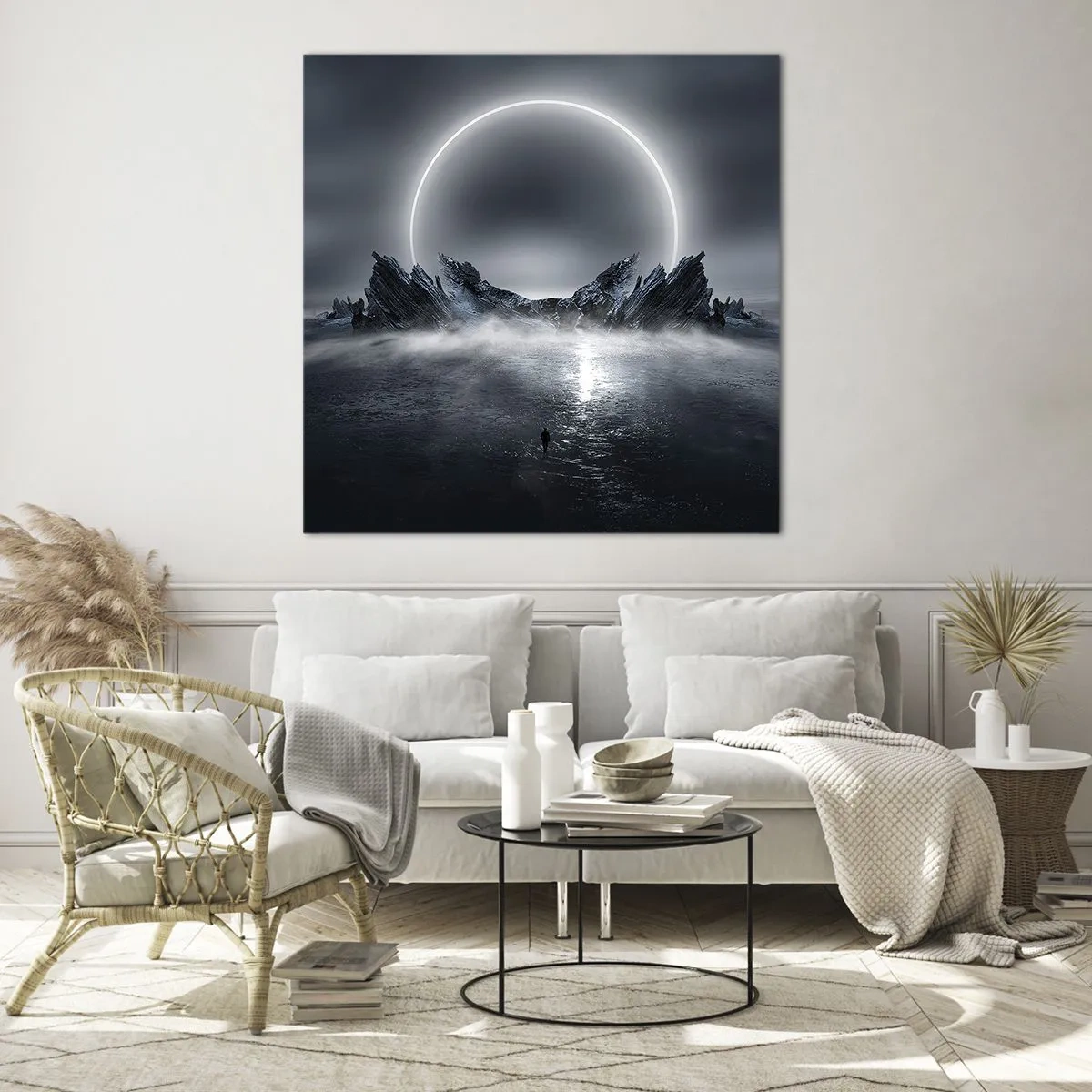 Glasbild - Bild auf glas - Ende der Geschichte - 40x40 cm