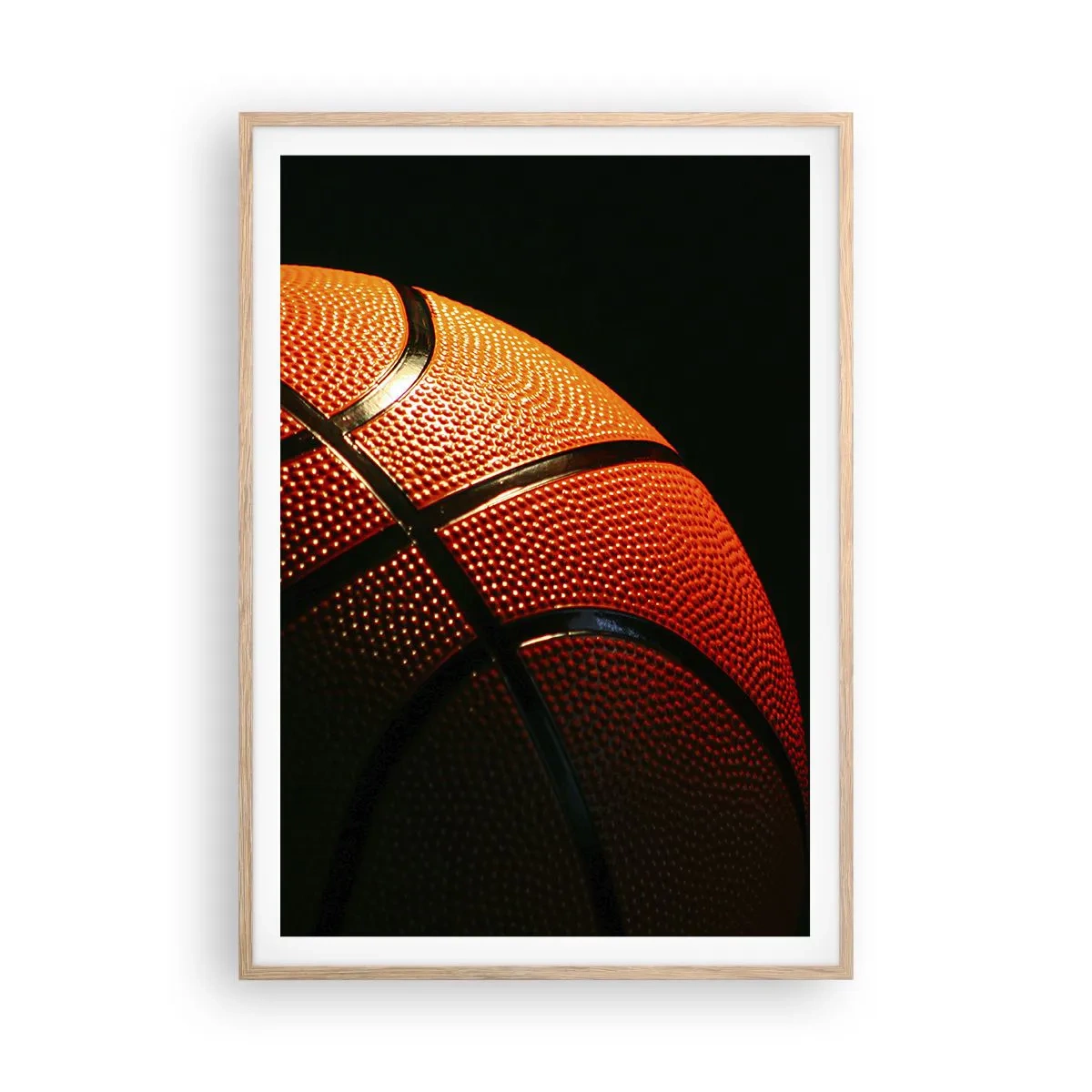 Poster in einem Rahmen aus heller Eiche - Schön wie ein Planet - 70x100 cm