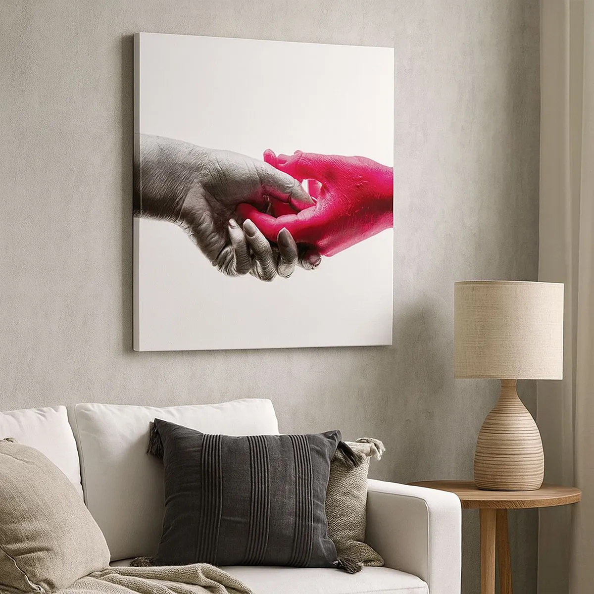 Bild auf Leinwand - Leinwandbild - Gemeinsam, obwohl anders - 30x30 cm