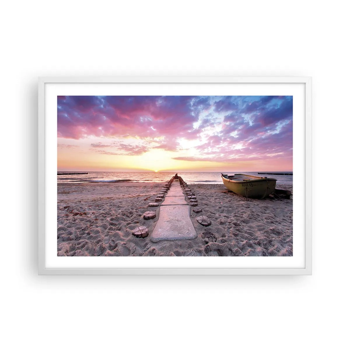 Poster in einem weißen Rahmen - Ein Moment tiefer Erfahrung - 70x50 cm