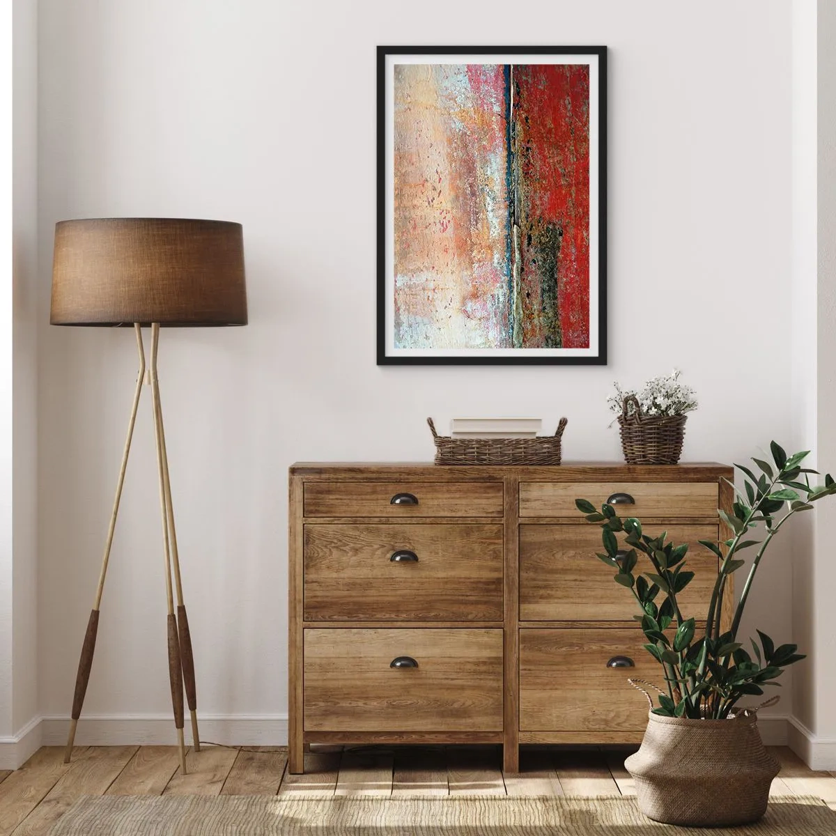 Poster in einem schwarzem Rahmen - Vielleicht liegt es am Meer - 61x91 cm