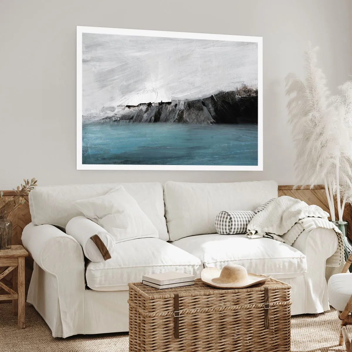 Poster - Wasser – Erde: Kampf der Naturelemente - 91x61 cm