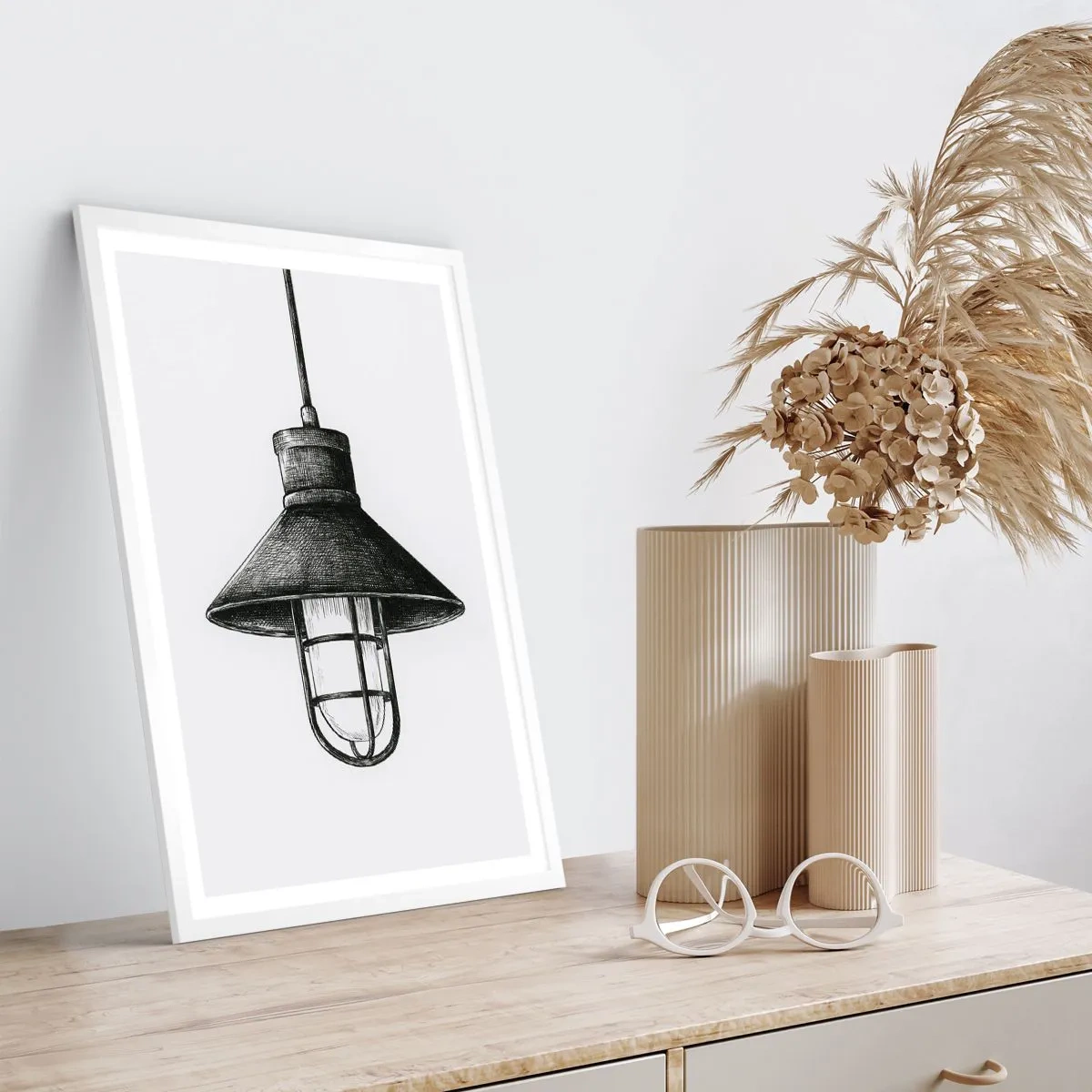 Poster in einem weißen Rahmen - Wie vor Jahren… - 30x40 cm